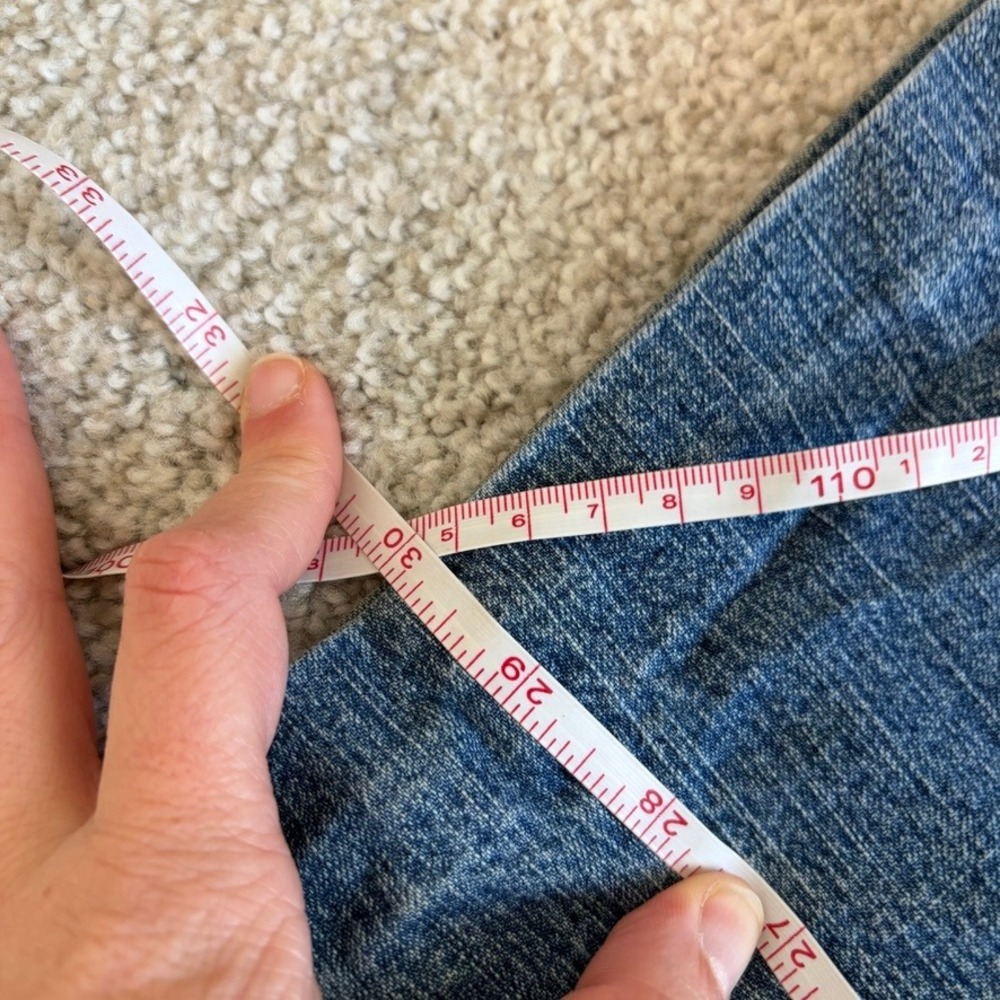 Vintage Jordache Jeans Womens 11/12 Y2K Low Rise Flare Wide Leg Medium Wash - Picture 11 of 13